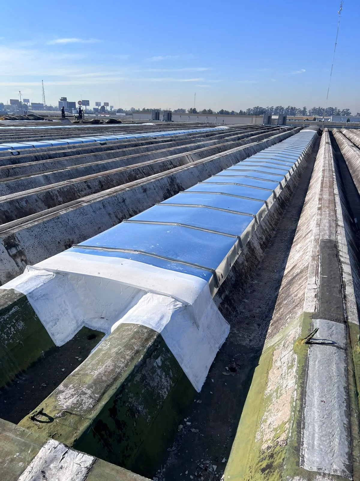 Fabricación y montaje de luceras industriales en altura, Arcor Pacheco — MCM3 SRL (foto 11)