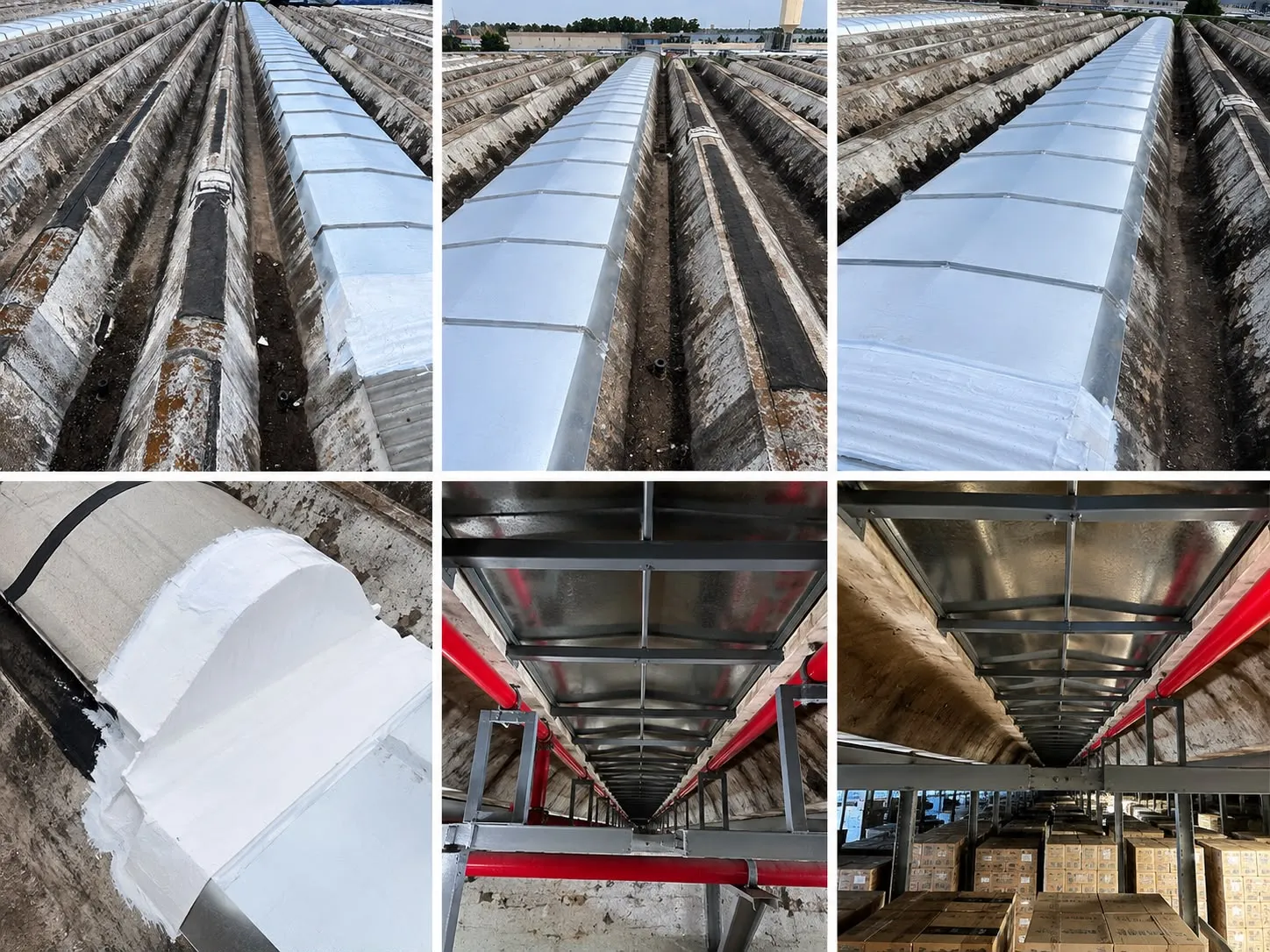 Fabricación y montaje de luceras industriales en altura, Arcor Pacheco — MCM3 SRL (foto 21)